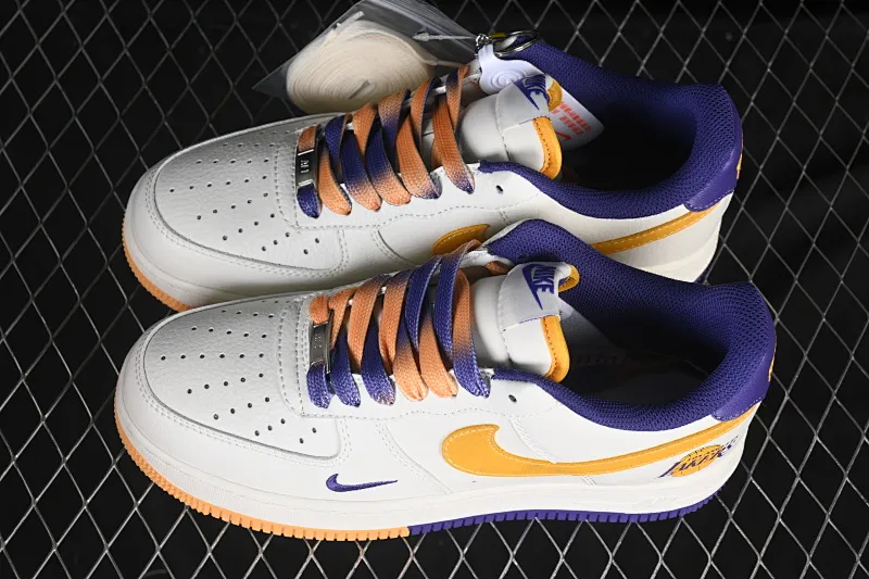 All categories Nk Air Force 1 Air Force series Nk Air Force 1 Low Air Force low-top Nike Air Force 1'07 Low NBA joint Purple Lakers Air Force 1 low-top casual sneakers CS5288-006